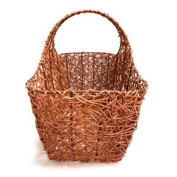 Vintage Vine Basket Artsy Bird’s Nest Handwoven Natural Material - Picture 3 of 8